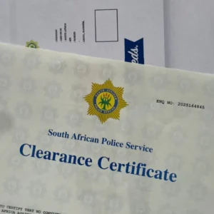 South African Police Clearance Certificate