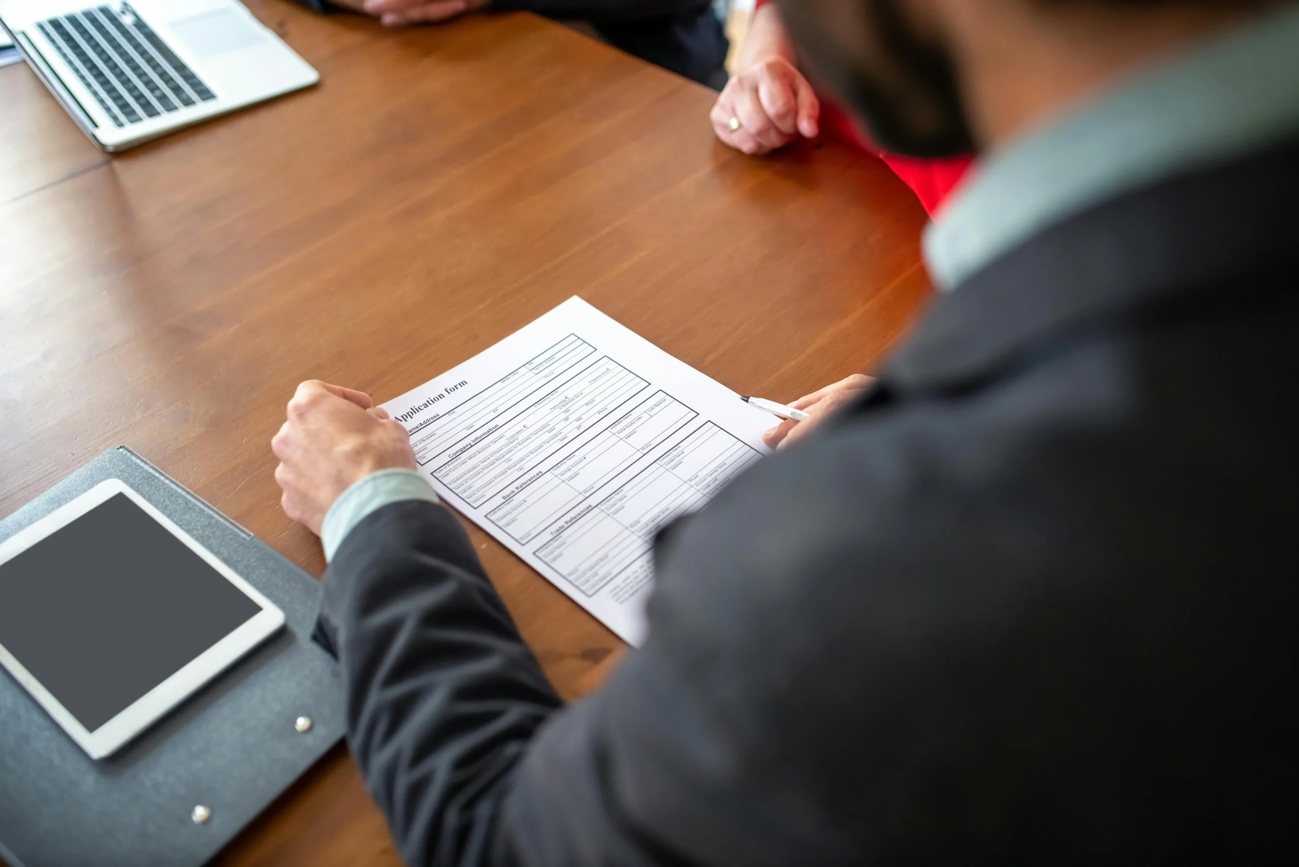 filling out a Apostille Police Clearance