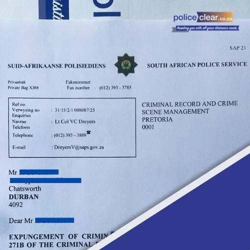 Criminal Record Expungement South Africa