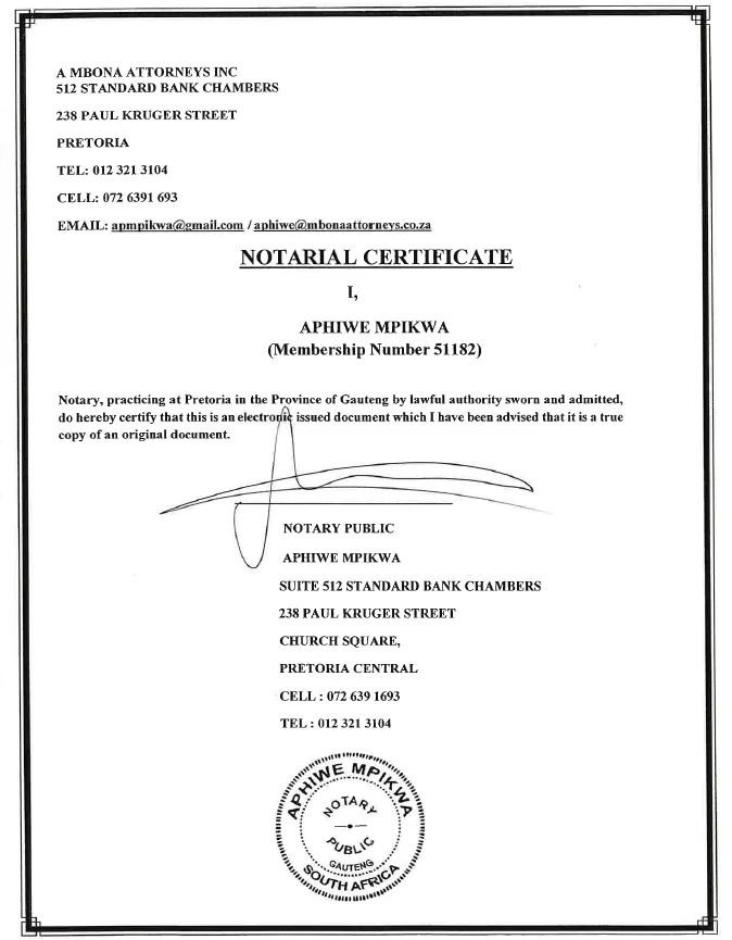 Notary Services (South Africa)