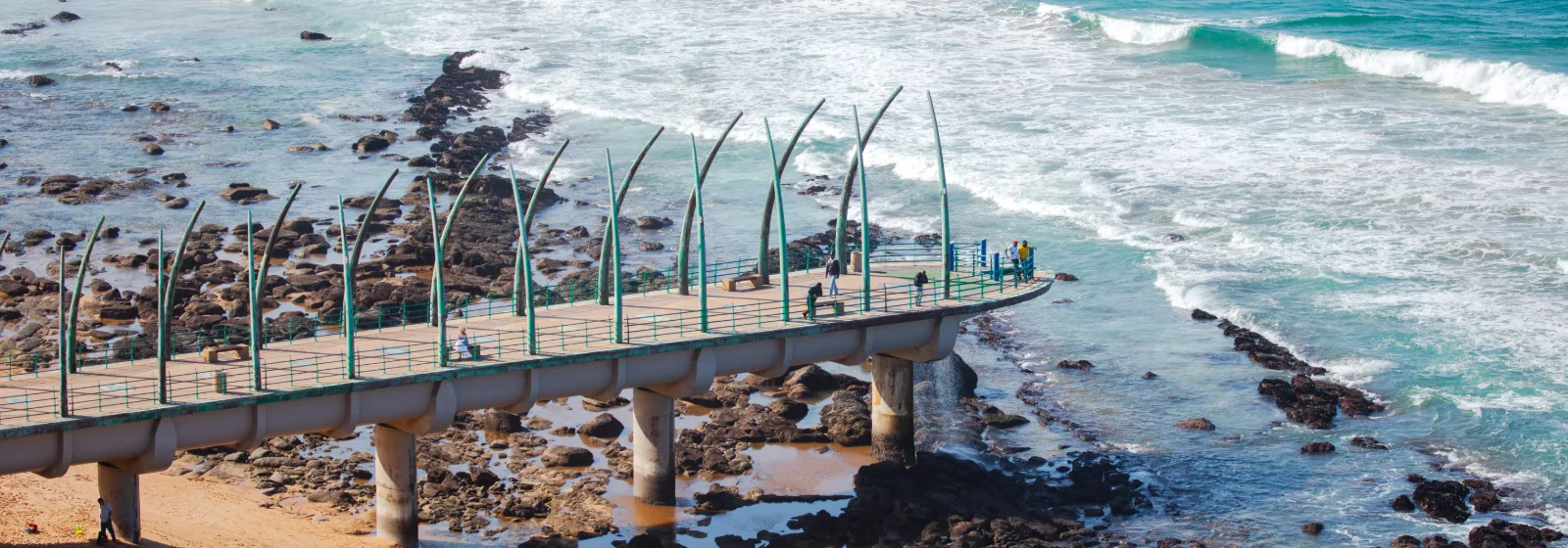 The Millennium Pier at Umhlanga Rocks on the Durban coastline in KwaZulu-Natal