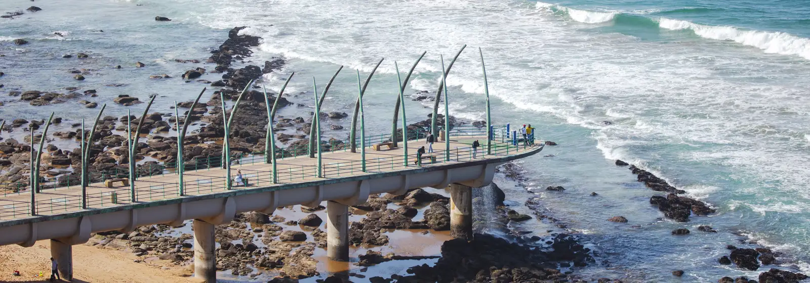 The Millennium Pier at Umhlanga Rocks on the Durban coastline in KwaZulu-Natal